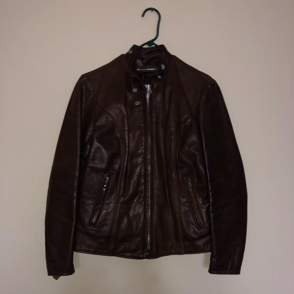 Schott NYC Brown Leather Jacket